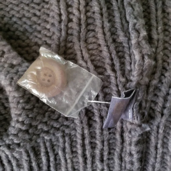 Free People Wool Blend Cable Knit Hooded Duster Cardigan Small/Med Ombre Tie Dye - Picture 8 of 13